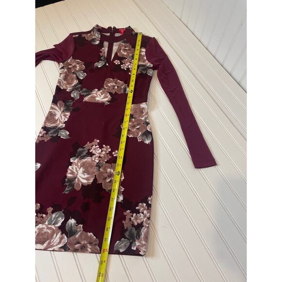 Y2K Guess Whitney Mesh Inset Mini Dress Color Regal Plum Multicolor Size XS - Picture 6 of 6